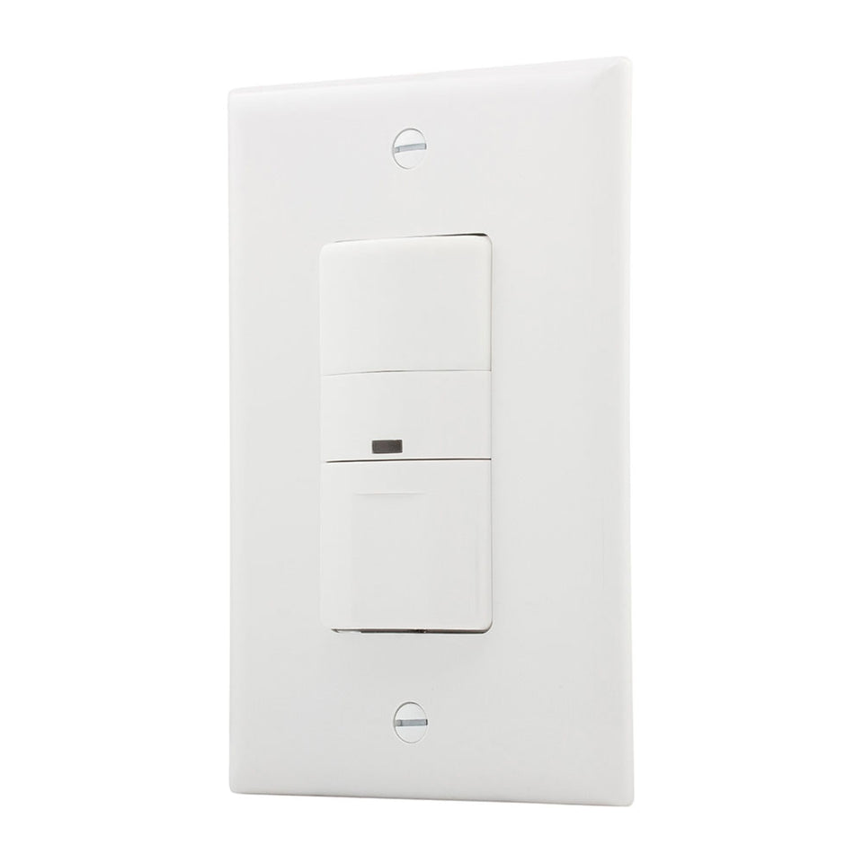 Eaton OS306U-W sensor shows 450 sq ft coverage for efficient lighting control.