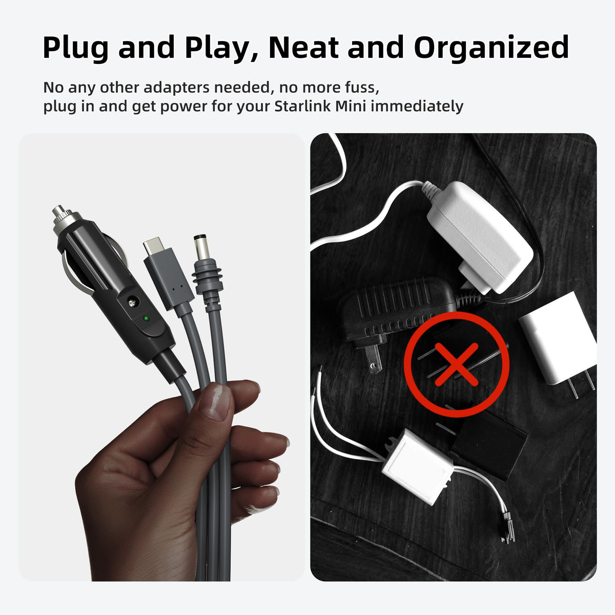 EAZUSE cigarette lighter plug detail for vehicle power convenience
