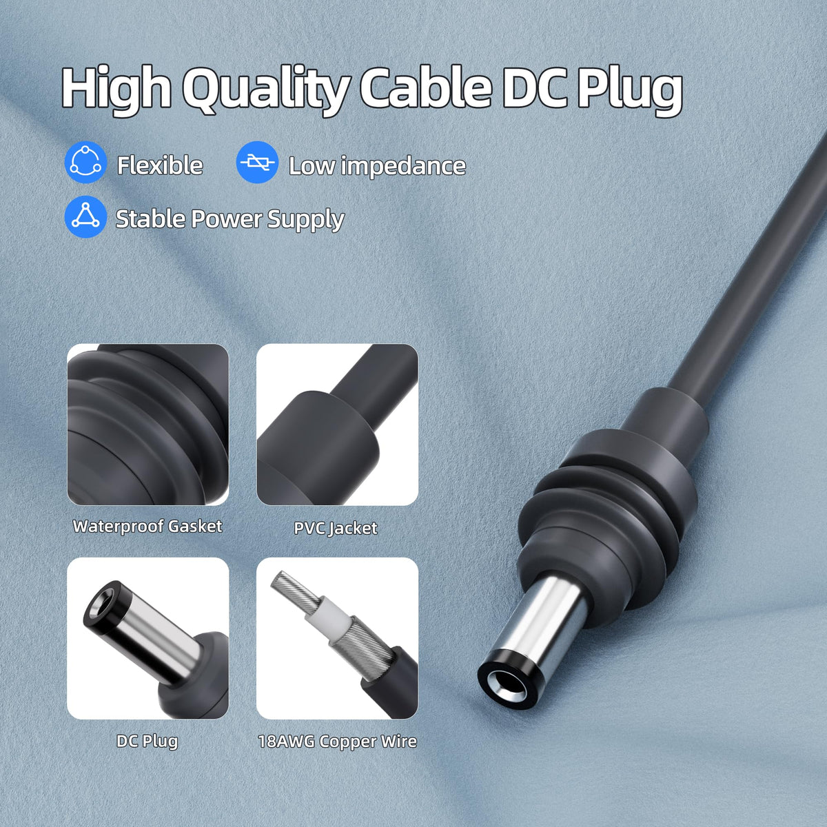 EAZUSE connects Starlink Mini to 18V battery for flexible power options.