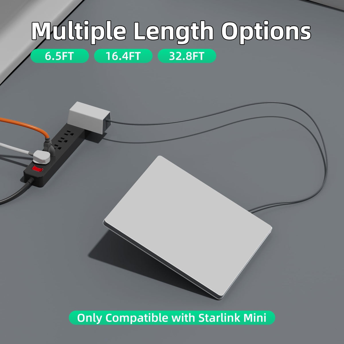 EAZUSE Starlink Mini cable uses 18AWG wires for durability.