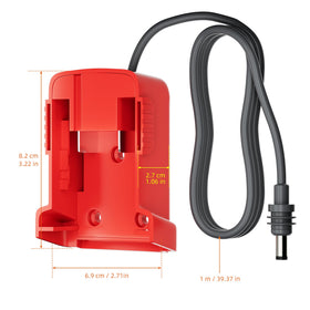 EAZUSE compatibility supports various Mil.Waukee 18V batteries for flexible power.