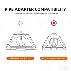EAZUSE close-up of the aluminum tripod adapter locking to Starlink Mini for secure hold