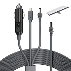 EAZUSE front connector showing DC male plug and quick benefit of correct fit