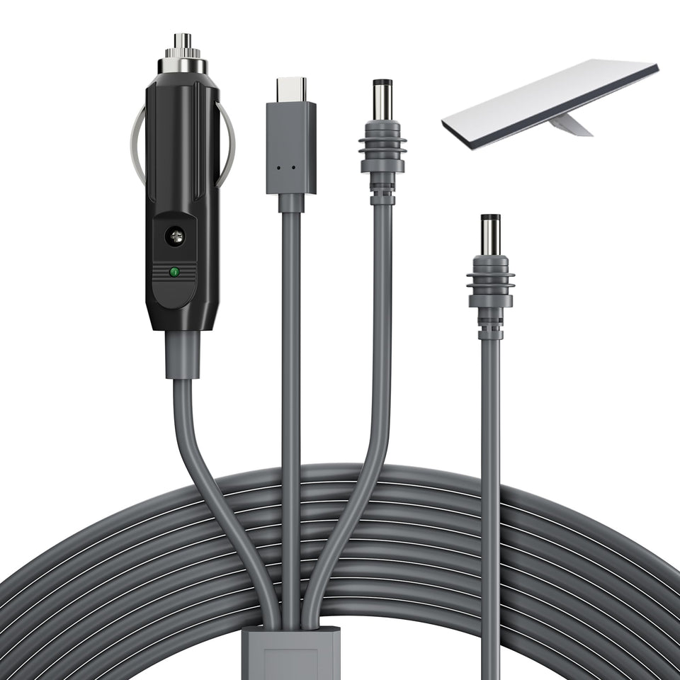 EAZUSE front connector showing DC male plug and quick benefit of correct fit
