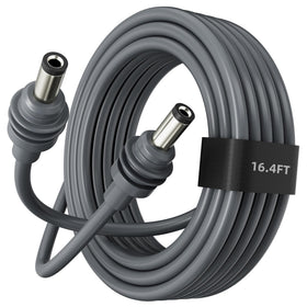 EAZUSE Starlink Mini front view showing full 16.4ft cable and connectors for easy reach