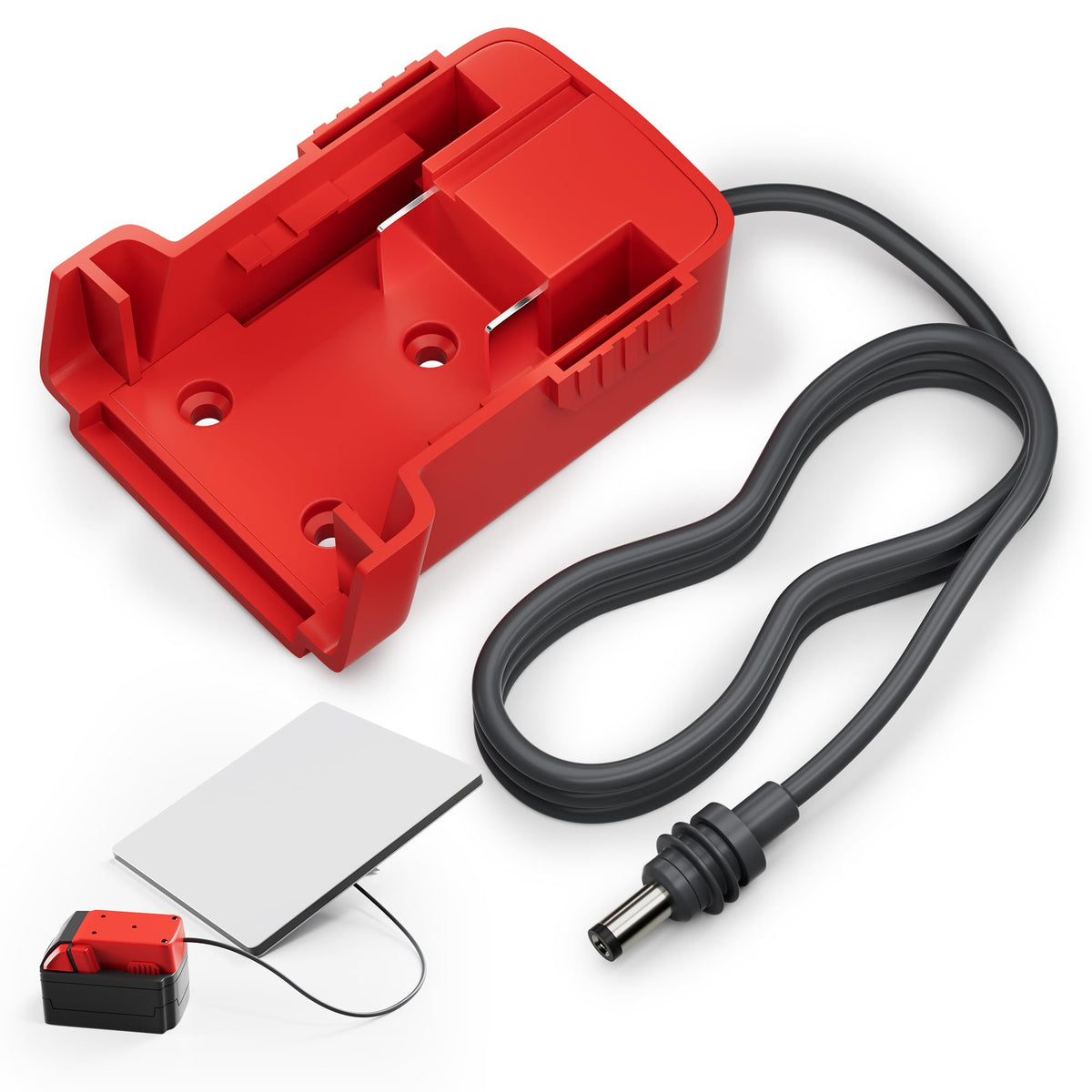 EAZUSE Starlink Mini MilWaukee 18V battery adapter connects Starlink Mini to 18V batteries for reliable power.