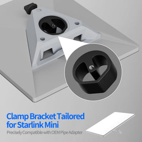 EAZUSE adapter slot close-up showing compatibility with Starlink adapters