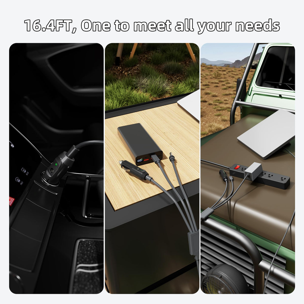 EAZUSE USB‑C PD port detail highlighting fast 100W charging benefit