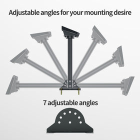 EAZUSE mount pole grip detail demonstrating deep clamp for wind resistance