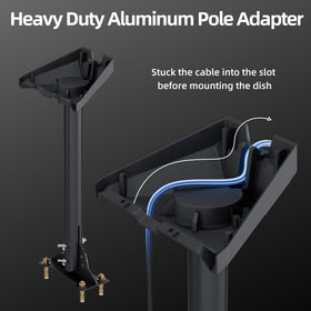 EAZUSE mount on wall showing adjustable tilt for varied mounting angles