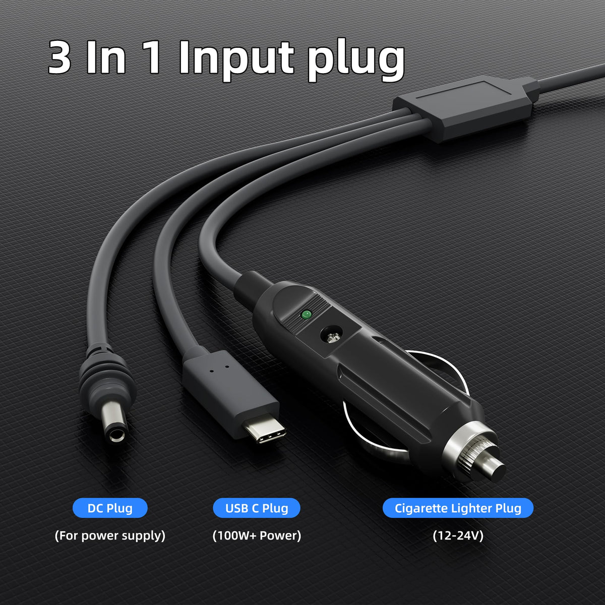 EAZUSE USB‑C plug closeup demonstrating PD support for reliable power