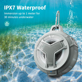 EBODA floating on pool water, demonstrating waterproof benefit