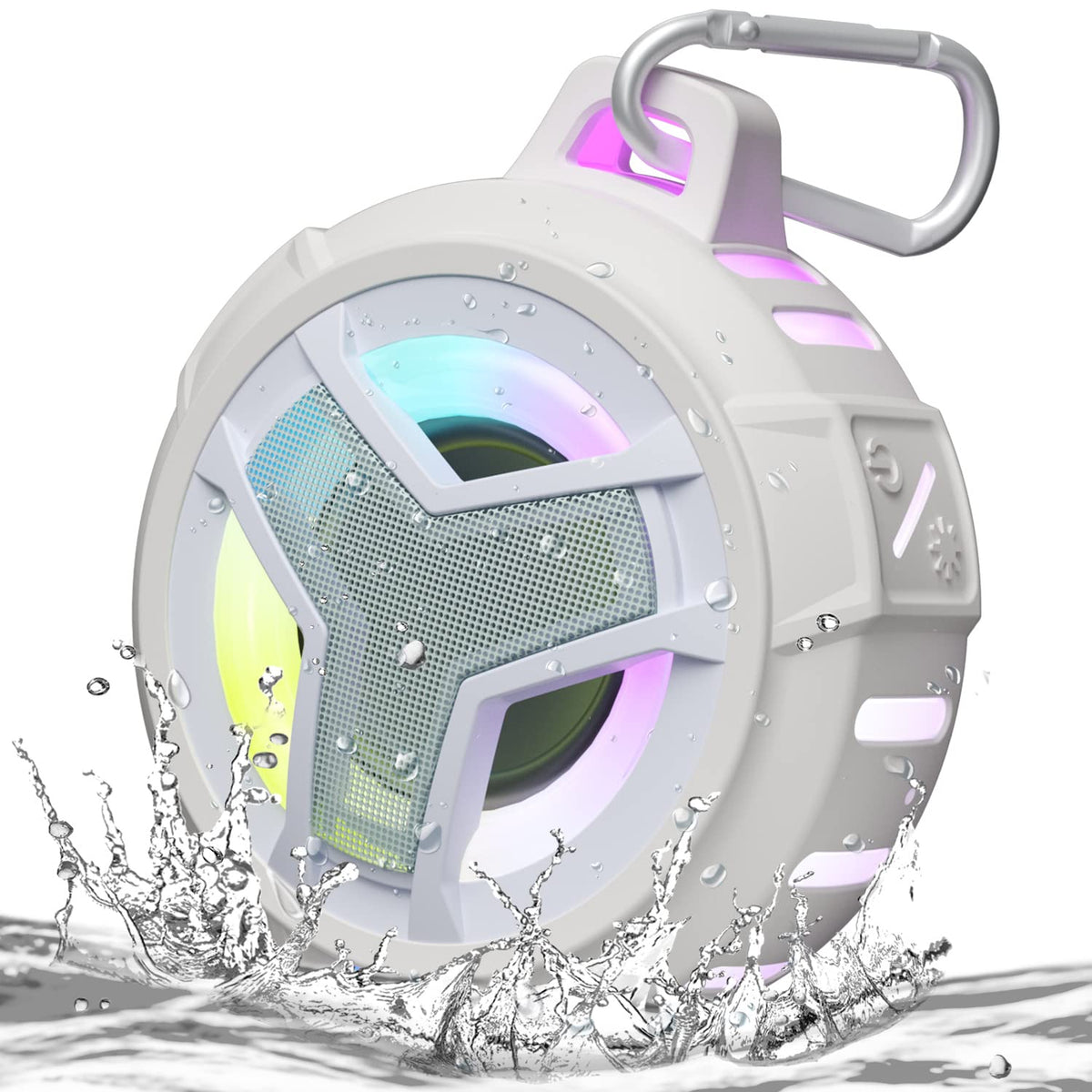 EBODA front view showing clean white finish and controls, durable for showers