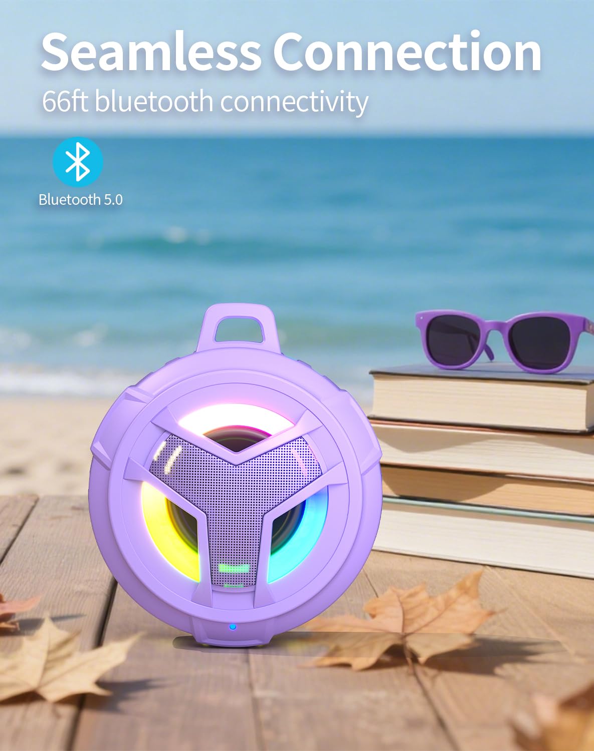EBODA next to smartphone showing scale and pocketable travel benefit