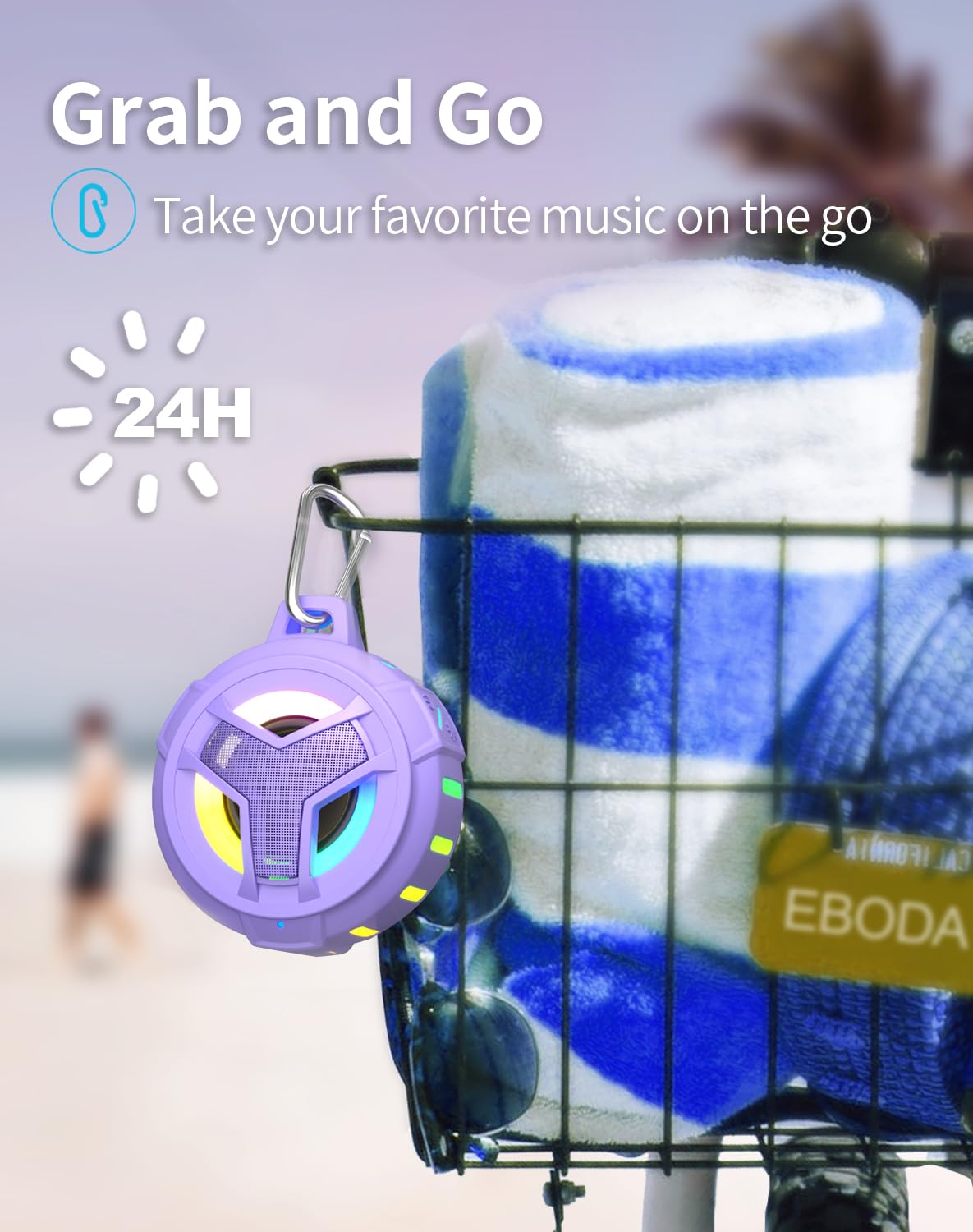 EBODA silicone texture close-up highlighting rugged grip and shock protection benefit