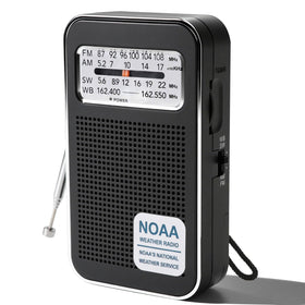 Echainstar rechargeable emergency radio with extended antenna for clearer reception.