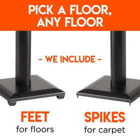 ECHOGEAR 28-inch height positions speakers at ear level