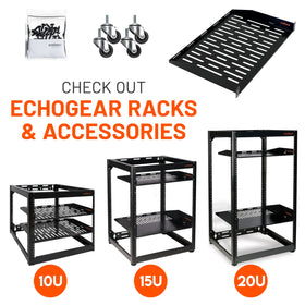 ECHOGEAR black steel finish indicating durable rack accessory