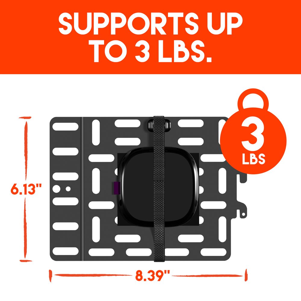 ECHOGEAR concealed back panel hides cables for a clean setup.