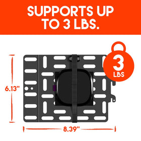 ECHOGEAR concealed back panel hides cables for a clean setup.