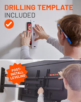 ECHOGEAR Corner TV Wall Mount supports studs 9.5 to 25 inches from the corner