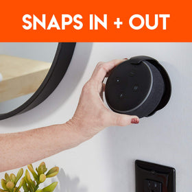 ECHOGEAR white low-profile mount keeps power port accessible