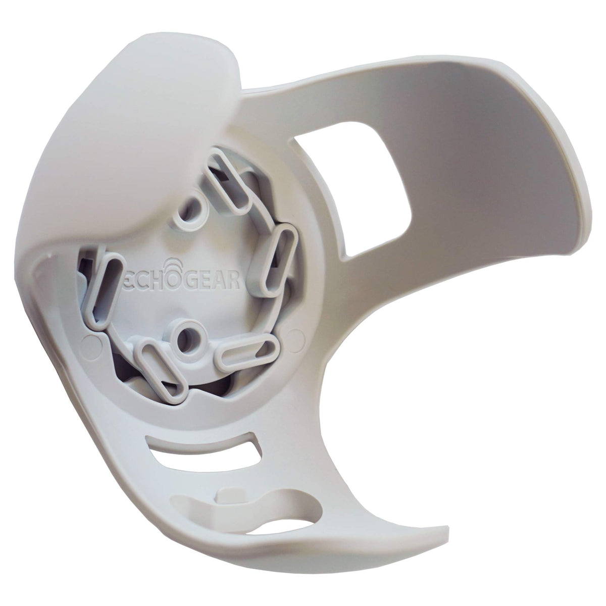 Cable management keeps cords neat around the EchoGear mount