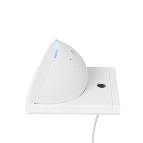 Hidden cable cavity keeps power cords tidy and out of sight