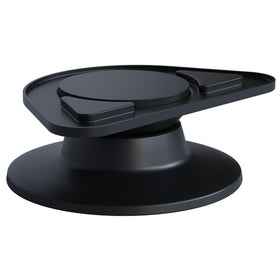 ECHOGEAR front view of stand showing secure hold and neat profile for better desk placement