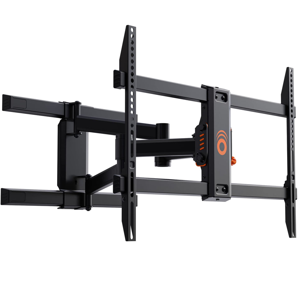 ECHOGEAR full-motion TV mount with tilt and swivel for versatile viewing.