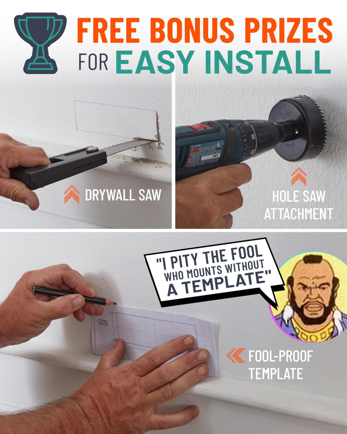 ECHOGEAR low-voltage pass-through fits multiple HDMI cables.
