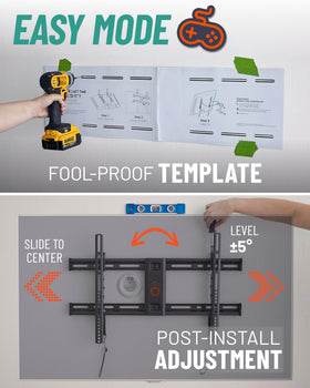 ECHOGEAR installation template and hardware kit for fast setup