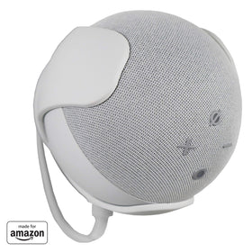 EchoGear wall mount for Echo Dot 4th gen in white keeps your device tidy and accessible