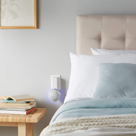 ECHOGEAR minimal profile outlet-mounted design blends with decor.