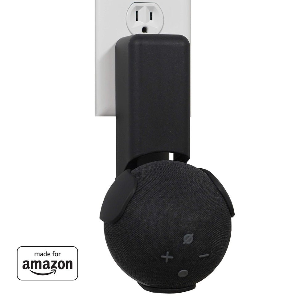 ECHOGEAR outlet hanger for Echo Dot 4th Gen keeps the device off the counter and neat.