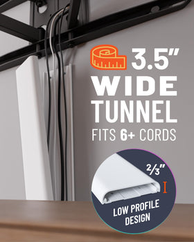 ECHOGEAR Paintable cord cover blends with your wall for a seamless look.