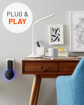 Simple plug-and-play installation using an existing outlet