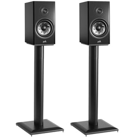 ECHOGEAR premium floor stands with 6x6 plates stabilize bookshelf speakers