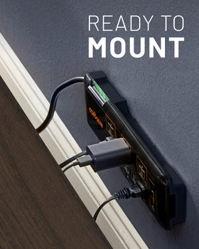 ECHOGEAR warranty card visual showing 5-year, $25k connected equipment protection included