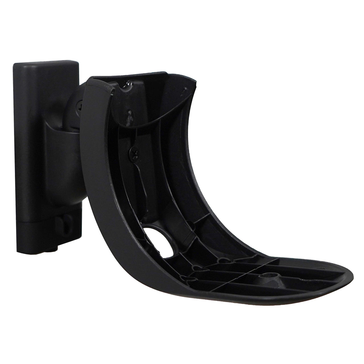 ECHOGEAR side profile of mounted Echo (4th Gen) demonstrating low-profile appearance benefit
