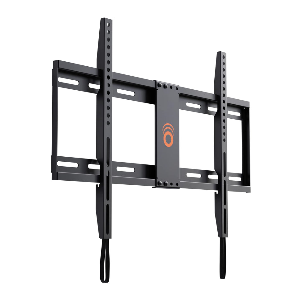 ECHOGEAR SlimView mounted on the wall with a near-wall profile for a sleek setup.