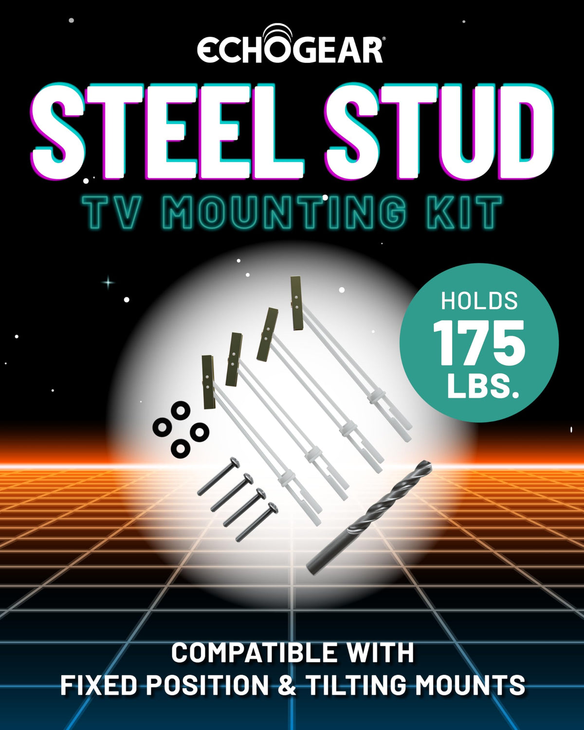 ECHOGEAR steel stud drill bit for metal-wall installations