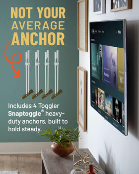 UL-rated Snaptoggle anchors from ECHOGEAR provide reliable steel-stud support