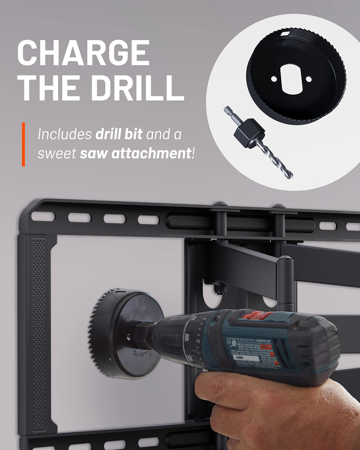 ECHOGEAR drywall hole saw attachment for precise grommet fit