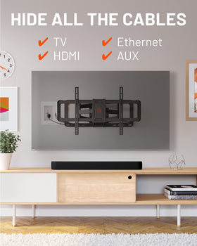 ECHOGEAR dual outlets provide in-wall power for TV setup