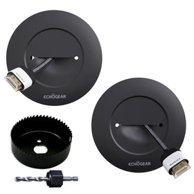 ECHOGEAR TV cord hider on wall mount conceals wires for a clean setup