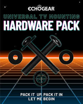 ECHOGEAR spacers included ensure snug fit for uneven TV backs
