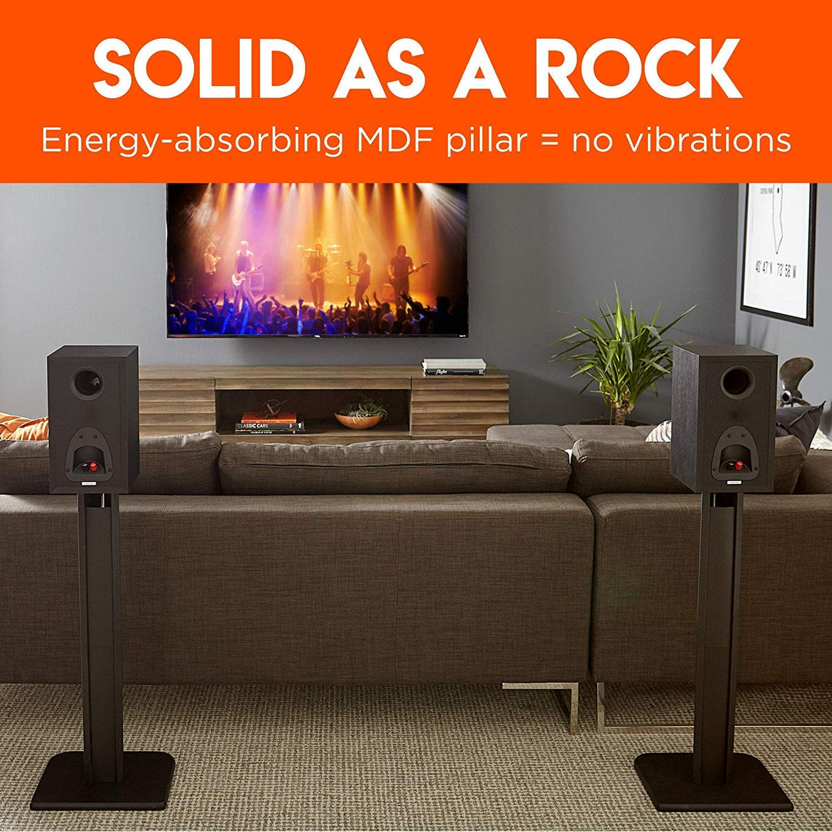 ECHOGEAR MDF damping reduces vibrations for clearer sound