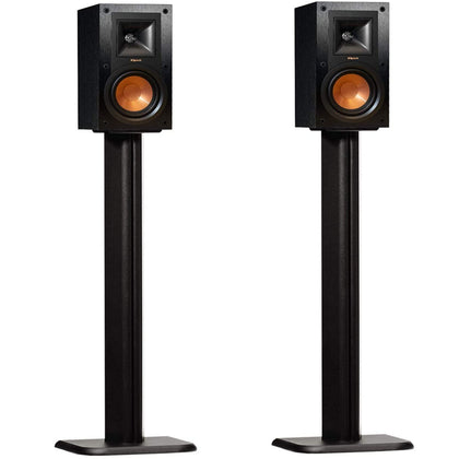 ECHOGEAR universal floor speaker stands with a 5x5 top plate for secure seating