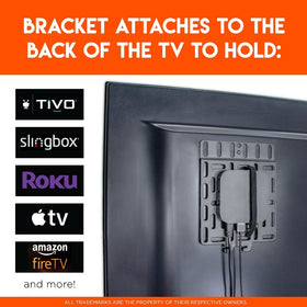 ECHOGEAR versatile panel works with most TV mounts and TVs.